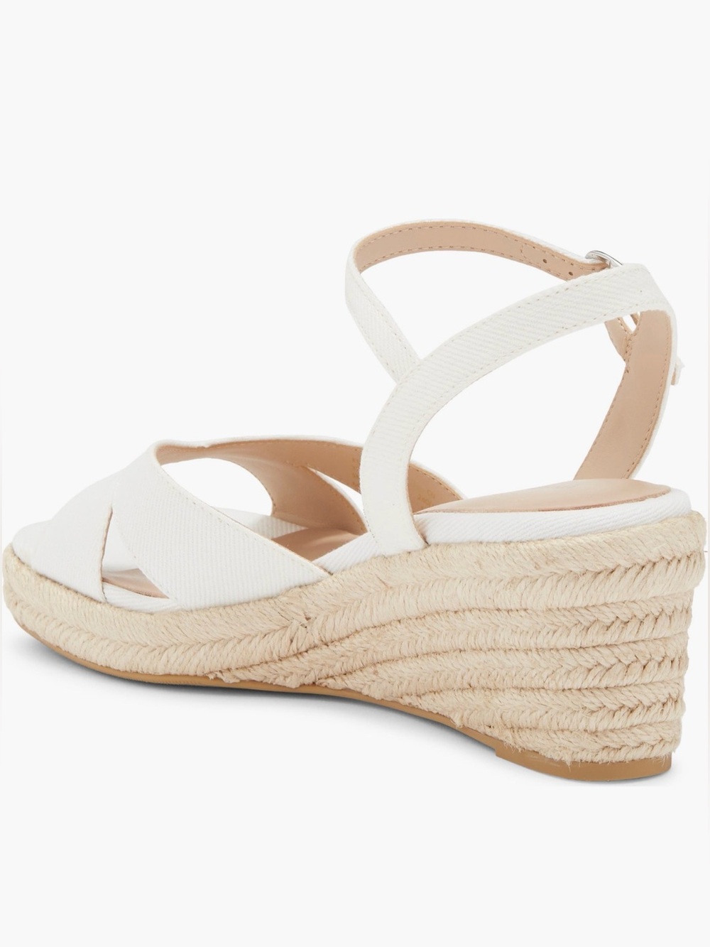 Stuart Weitzman Miami Espadrille Wedge Sandals White Size 7.5 NWOB - Picture 2 of 11